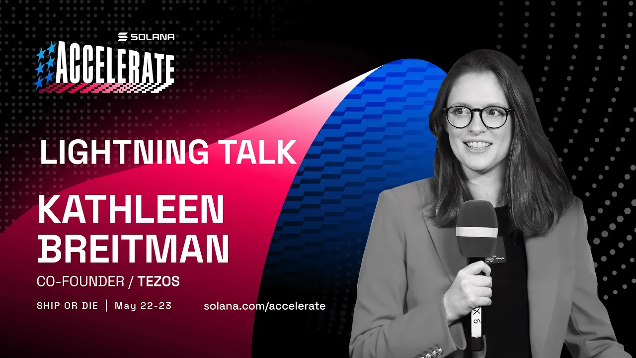 Ship or Die at Accelerate 2025: Lightning Talk: Kathleen Breitman (Tezos)
