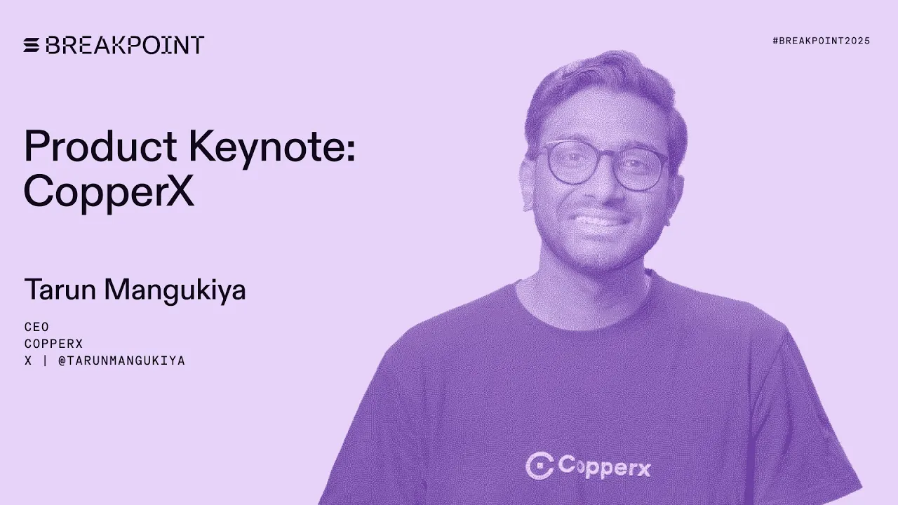 Product Keynote: CopperX (Tarun Mangukiya)